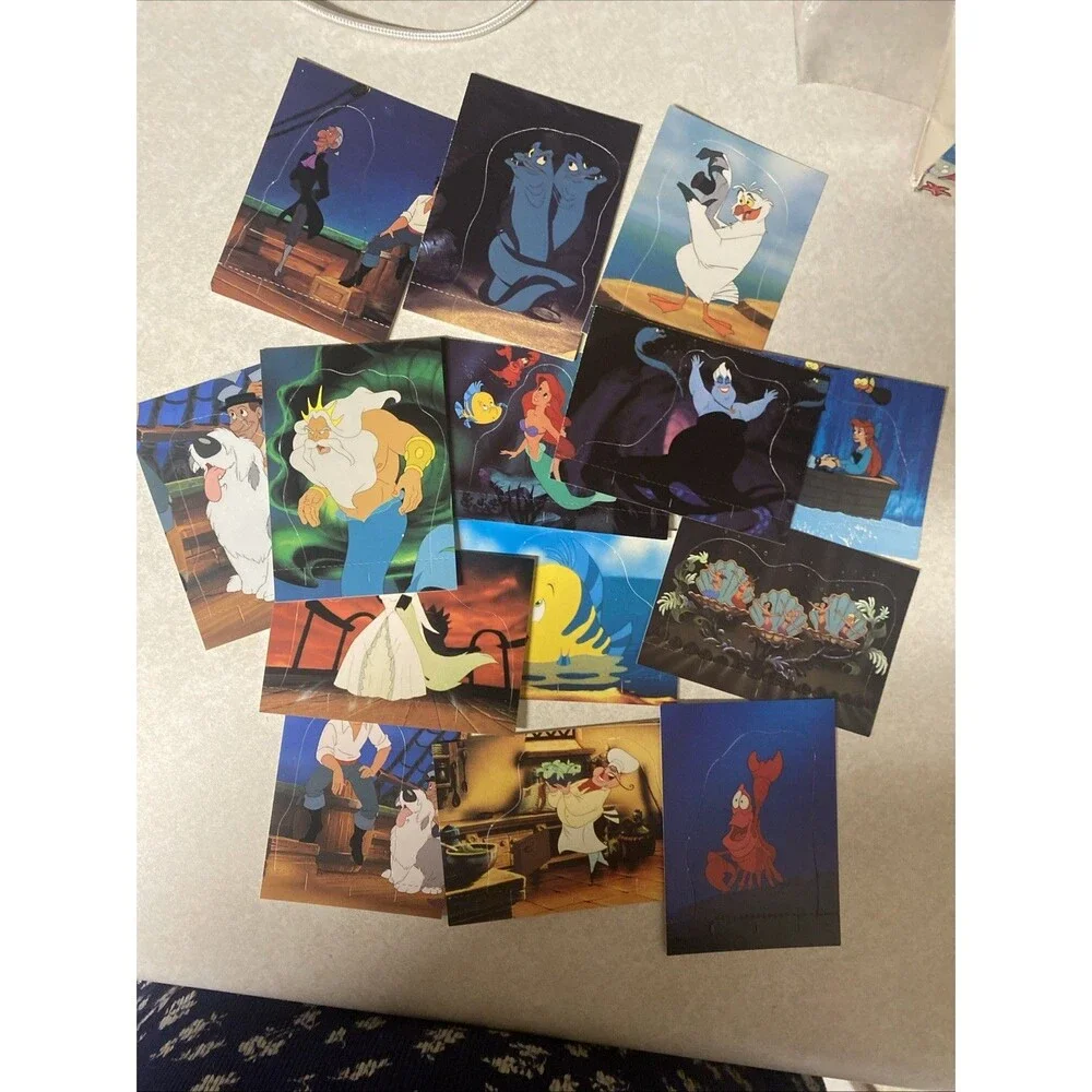 Vtg Disney Pro Set Little Mermaid Collectible Story Cards 1991